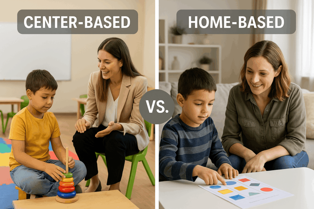 Center-Based vs. Home-Based ABA Therapy: Uncovering the Key Differences and Benefits